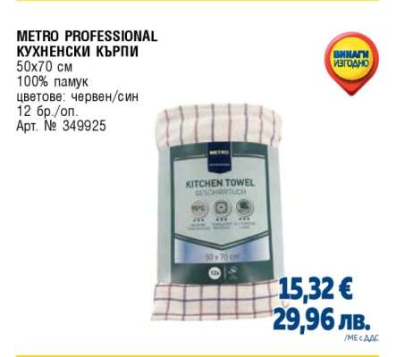 METRO PROFESSIONAL КУХНЕНСКИ КЪРПИ