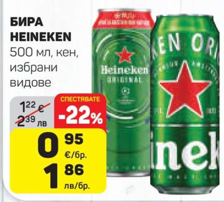 Бира Heineken