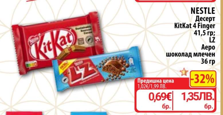 NESTLE Десерт KitKat 4 Finger