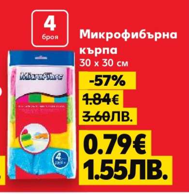 Микрофибърна кърпа
