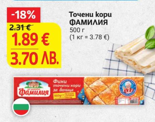 Точени кори ФАМИЛИЯ