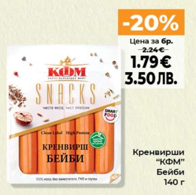 Кренвирши “КФМ” Бейби