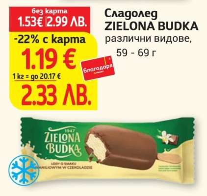 Сладолед ZIELONA BUDKA