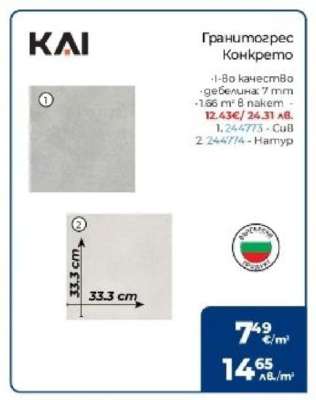 Гранитогрес Конкрето
