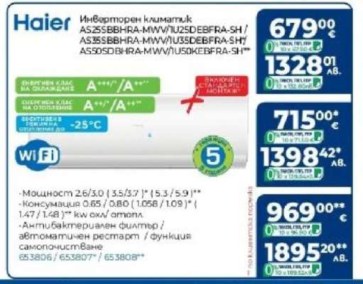 Haier Инверторен климатик