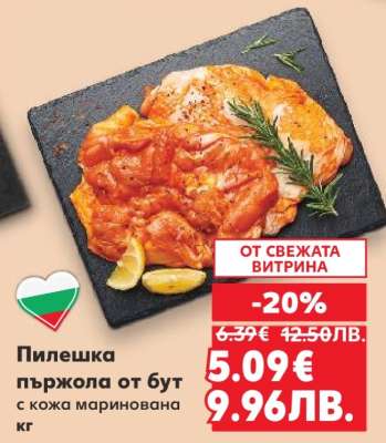 Пилешка пържола от бут