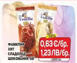 ФАМИЛИЯ ХИТ СЛАДОЛЕД ШОКОМАНИЯ 59Г