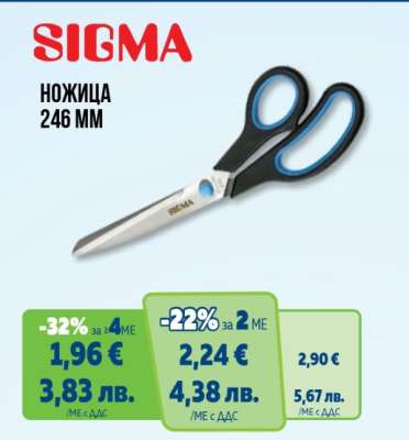 SIGMA Ножица 246 мм