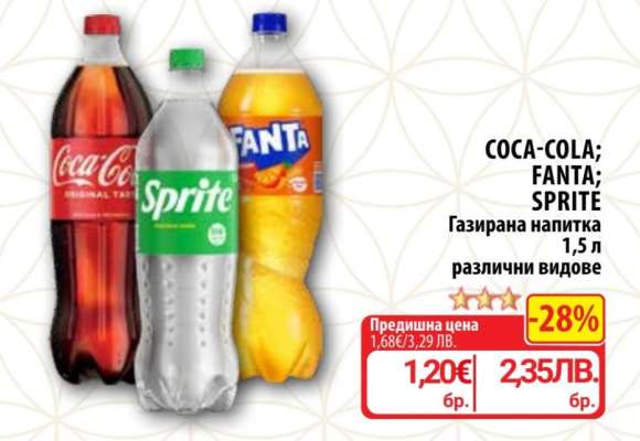 COCA COLA/FANTA/SPRITE