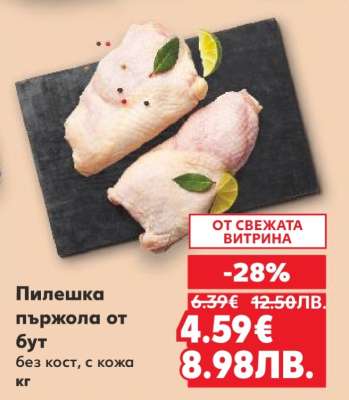 Пилешка пържола от бут