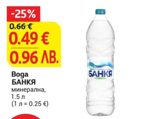 Вода БАНКЯ
