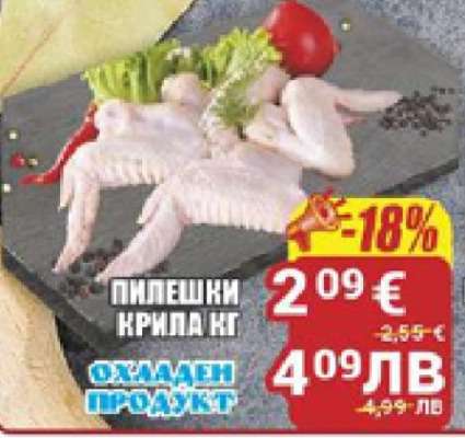 Пилешки крилца кг