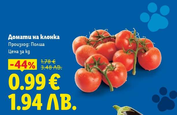 Домати на клонка