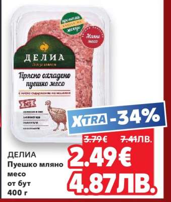 ДЕЛИА Пуешко мляно месо