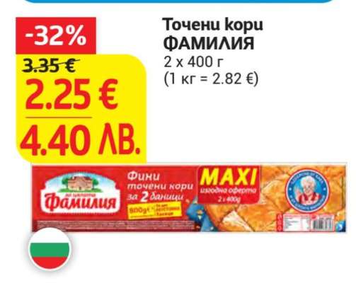 Точени кори ФАМИЛИЯ