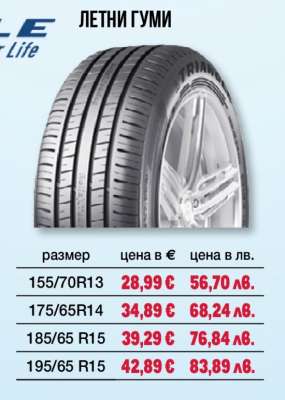 ЛЕТНИ ГУМИ 155/70R13