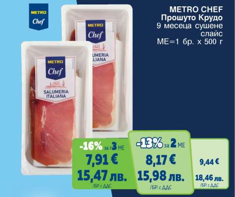 METRO CHEF Прошуто Крудо