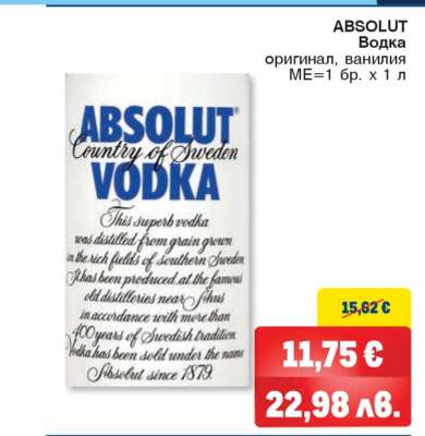 ABSOLUT Водка
