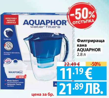 Филтрираща кана AQUAPHOR