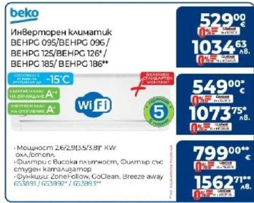 Инверторен климатик Beko