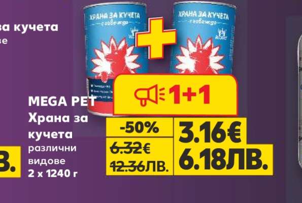 MEGA PET Храна за кучета