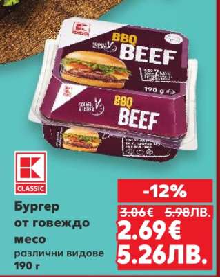 Бургер от говеждо месо