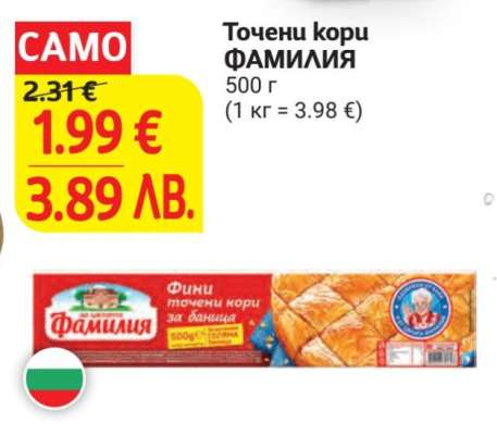 Точени кори ФАМИЛИЯ