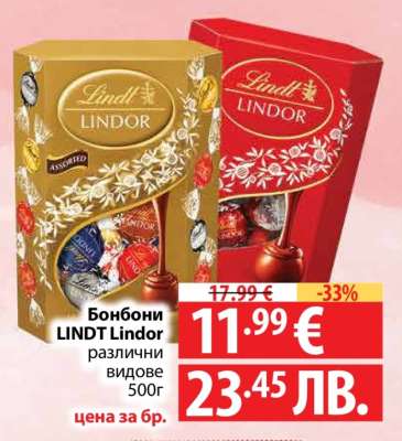 Бонбони LINDT LINDOR