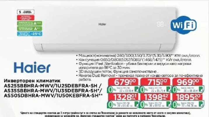 Haier Инверторен климатик