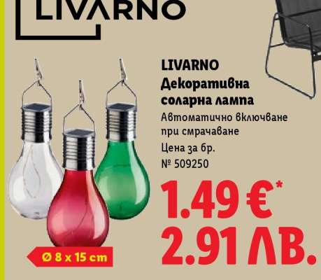 LIVARNO Декоративна соларна лампа