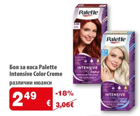 Боя за коса PALETTE Intensive Color Creme
