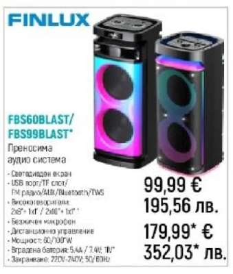 FINLUX FBS60BLAST/FBS99BLAST
