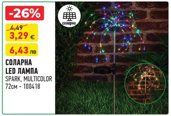 СОЛАРНА LED ЛАМПА