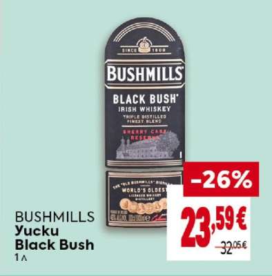 BUSHMILLS Yucku Black Bush