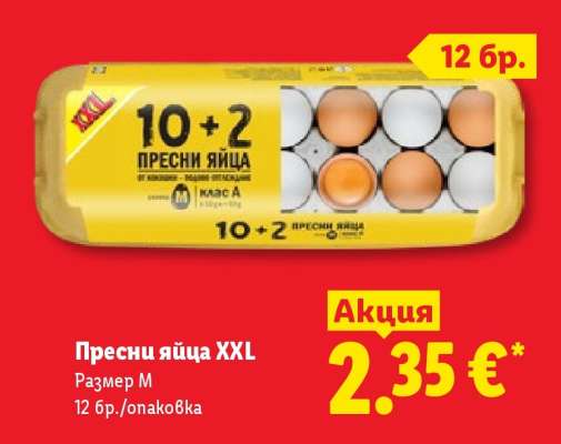Пресни яйца XXL