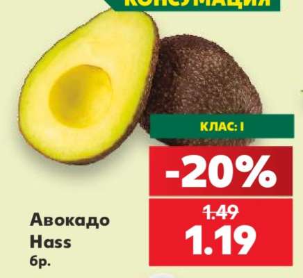 Авокадо Hass бр.