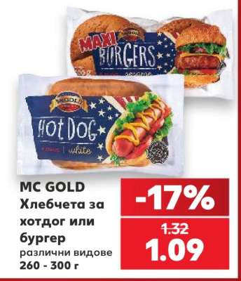 MC GOLD Хлебчета за хотдог или бургер