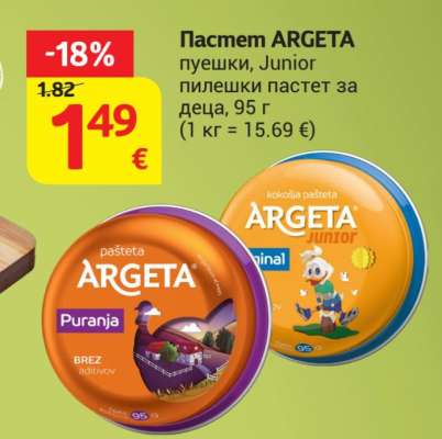 Пастет ARGETA