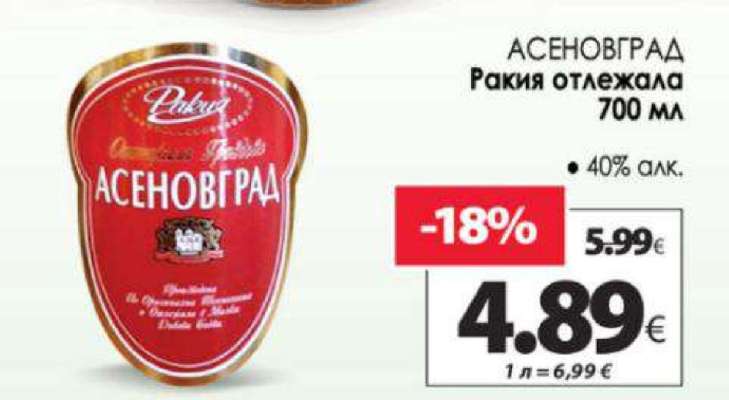 АСЕНОВГРАД Ракия отлежала