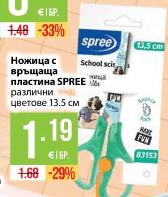Ножица с въртяща пластина SPREE