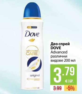 Део спрей DOVE