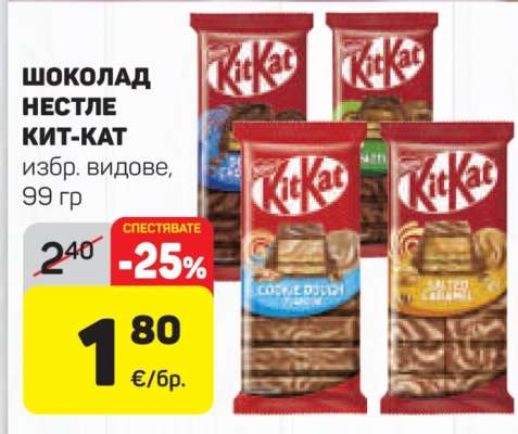 Шоколад Нестле Кит-Кат