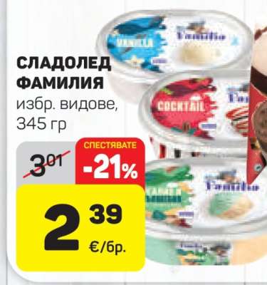 Сладолед Фамилия