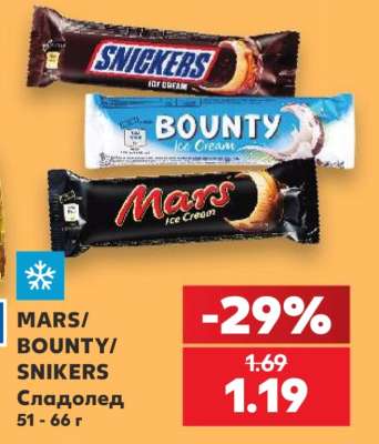 MARS/BOUNTY/SNIKERS