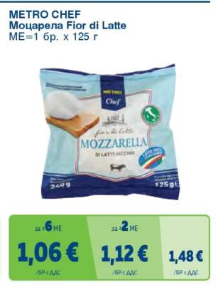 METRO CHEF МОЦАРЕЛА FIOR DI LATTE