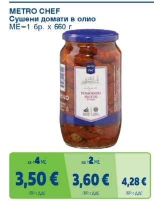 METRO CHEF Сушени домати в олио