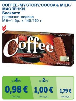 COFFEE/ MY STORY/ COCOA&MILK/ МАСЛЕНКИ