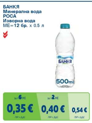 БАНКЯ Минерална вода: РОСА