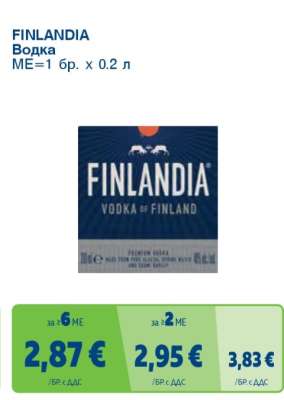 FINLANDIA Водка