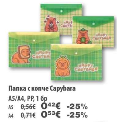 Папка с копче Capybara
